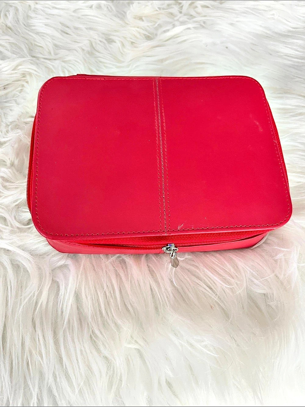 Red & Gray Jewelry Travel Bag Like New